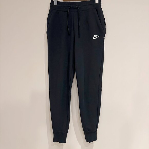 Nike Sportswear Tech Fleece Joggers Black Womens XS Slim Fit Drawstring - Picture 3 of 10